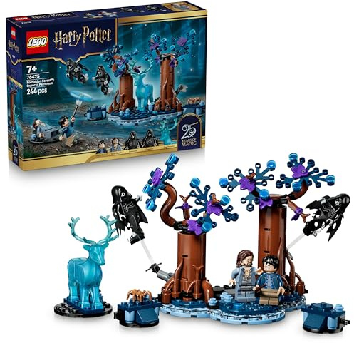 LEGO Harry Potter Forbidden Forest: Expecto Patronum Toy - Model w/ 2 Dementors, Stag & 2 Minifigures incl. Sirius Black - Gift for 7+ Year Old Girls, Boys & Fans - 76475