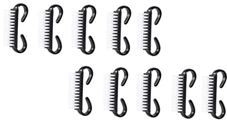 Vaguelly 10 pièces Lot de Brosses Manucure Compactes Robustes pour Nettoyage Ongles Outil Pratique pour Salon et Usage Personnel