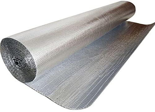 Folie Isolierrolle, Luftpolsterfolien-Isolierung, reflektierende Folie, Strahlungsbarriere, mehrere Größen, 3–10 mm(3mm(thk),1 * 6M(6m²))