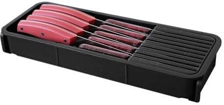 Generico Portacoltelli Da Cassetto – PP | Organizer Con Divisorio Removibile | Supporto Lame Estensibile E Vano Bacchette Per Manutenzione Semplice O Sicurezza