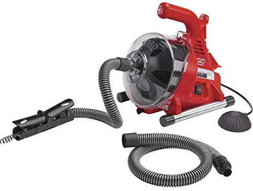 Ridgid 59143 Desatascadora de tuberias PowerClear 230, Enchufe Euro, 231 V, Rojo, Gris y Negro