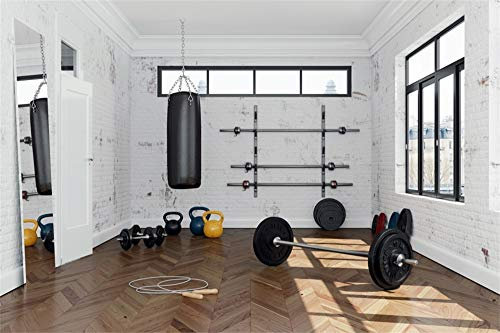 YongFoto 2,2x1,5m Polyester Foto Hintergrund Trainingsger鋞e Gewichtheben Boxen Hantel Hantel Seilspringen Ausbildung Fotografie Hintergrund Backdrop Fotostudio Hintergr黱de Requisiten
