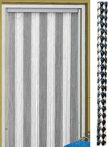 Türvorhang Korda 60 × 190 cm weiß/silber