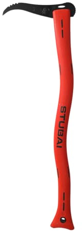 STUBAI Handsappel mit rotem Kunststoffstiel | 600 mm | Sappel zum Aufnehmen und Transportieren von kleineren Holzstücken und Baumstämmen