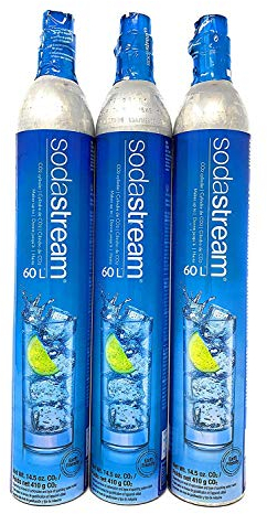Sodastream - 3 x CO2 60L Nachfüllzylinder für Wassersprudler 3x Gaszylinder