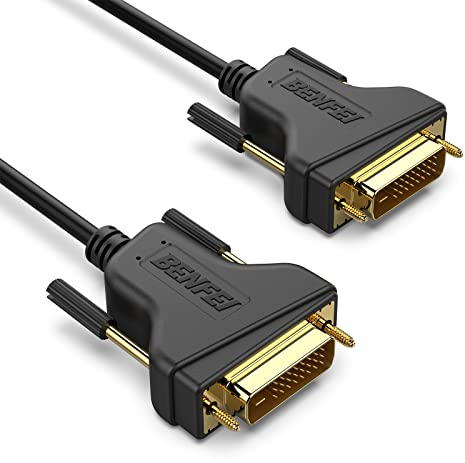 BENFEI DVI auf DVI Kabel, 0,9m DVI-auf-DVI-Kabel HDTV Auflösung bis 2560x1080, vergoldete Kontakte, Dual Link