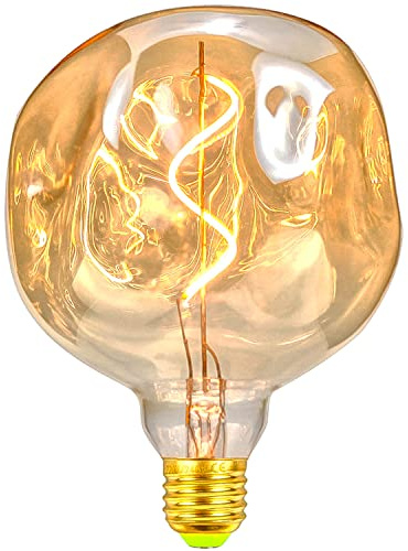 TIANFAN Vintage LED-Lampen 4W dimmbar unregelmäßig geformte 220 / 240V Edison Schraube E27 Basis Spezialität dekorative antike Glühbirne (Stone)