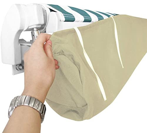 YFFS Schutzhülle Für Markisen Abdeckung, Markisenabdeckung Abdeckplane Schutzhülle Markisenschutzhülle Rain Canopy Storage Bag UV-Zelt Wasserdicht Und Staubdichte Abdeckung (4M/13.12ft)