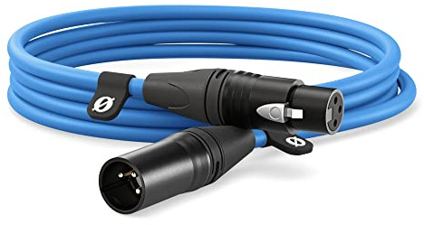 RØDE XLR-3 Hochwertiges XLR-Kabel (3 m, blau)