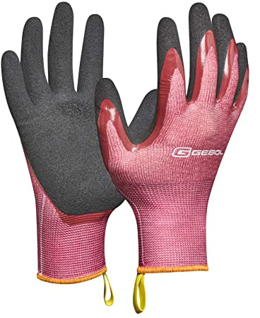 Gebol Dahlia Gartenhandschuhe, Gr. 6/XS, Touchscreen, atmungsaktiv, Kinder | Für Beet, Rosen & Pflanzarbeiten, schützt vor Dornen & Erde, feines Tastgefühl, angenehme Passform, leicht zu reinigen
