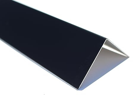 Schlögel GmbH Aluminium 1mm Winkel Alu RAL 9005 Tiefschwarz 25/25mm 2000mm | Bandbeschichtet einseitig mit Schutzfolie, Schenkelmaß und Winkelmaß wählbar, für Kantenschutz Zierleisten Türrahmen
