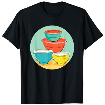 Bol mélangeur de cuisine rétro, bols nostalgiques d'inspiration vintage T-Shirt