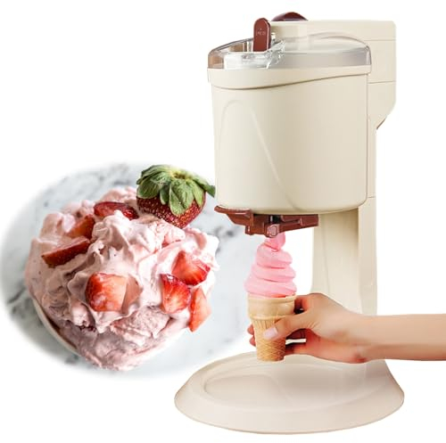 KYZTMHC Macchina per gelato soft per la casa Gelatiera portatile Macchina per il gelato vegano Macchina per coni di neve per yogurt per la cucina domestica fai-da-te