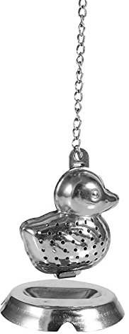 Enten-Tee-Ei aus Edelstahl, Kugelsieb für Tee, Kaffee, Suppe, Gewürze, Küche, Wohnzimmer, Büro, Teehaus, Niedlich, Praktisch
