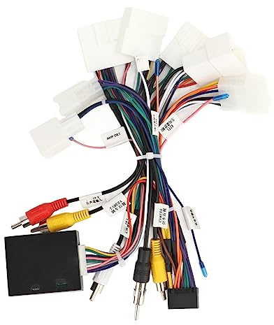 KLLJRFW Faisceau de câblage d'autoradio stéréo avec Adaptateur de décodeur USB CANBUS Connecteur de Faisceau de câblage Radio Compatible avec Camry Corolla RAV4 4Runner Tacoma