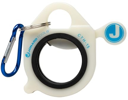 Jonard Tools CTH-15 1.5 Inch Cable Tie Holder with Spring Design Glow in the Dark Includes Carabiner, Rubber Ring, Fits 4-24 Inch Cable Ties and Ties