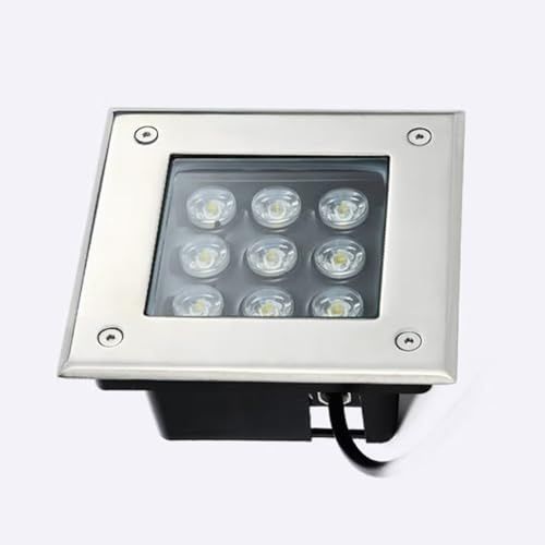 VSHENG Exteriores LED Luces De Paisaje - Lámpara Subterránea LED Impermeabilidad IP66 LED Lámpara Empotrable En El Suelo AC85-265V para Jardín, Patio, Terraza, Camino, Iluminación Arquitectónica(White