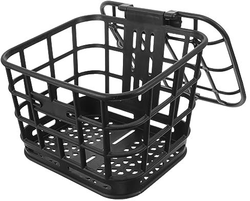 Parliky Front Bike Basket Kunststoff Robust Und Praktisch Vorgelöchertes Design Für Einfache Montage Passend Für Erwachsene Fahrräder Bikes Vielseitiger Fahrradkorb Vorne Für Alltag Und Ei