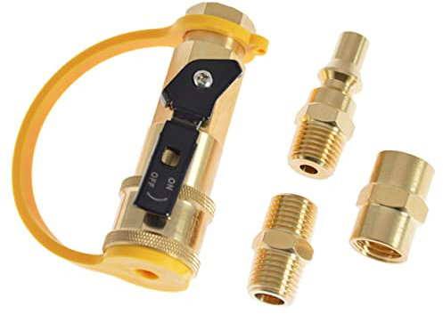 BEBEMOKO Wohnmobil-Schnellverbindungs-Set, Schlauchadapter-Set für BBQ-Grill und tragbare Heizung, ideal für Tankanschluss