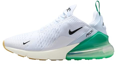 Nike Air Max 270 Scarpe Donna (AH6789-125, Bianco/Summit White/Stadium Green/Nero), Bianco/Summit White/Stadium Green/Black, 41 EU