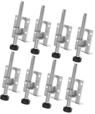 Angoily 8st Stellen Sie Das Fußpolster EIN Schraube Nivellierer Nivelliergerät Hosengürtelclips Balancer-nivellierer Einstellrichtmaschine Richtmaschine Ventilschlauch Silver Stahl