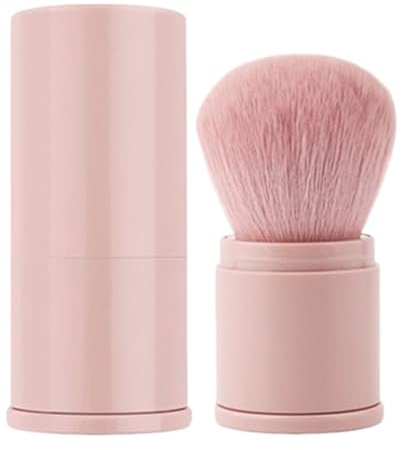 Pinceau à poudre, pinceau à poudre pressé rétractable, petit outil de maquillage pour fard à joues, fard à paupières, fond de teint, applicateur cosmétique