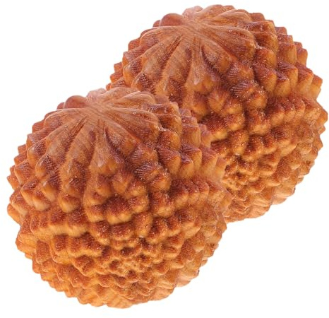 FIXOSHEE 2 Stück Massagebälle aus Zedernholz Handmassagekugeln Muskelentspannung Finger Wellness Holz massagegerät für Stressabbau und Muskeldehnung