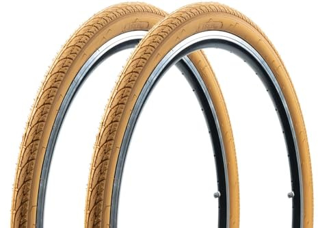 2 Stück 26 Zoll Fahrrad Reifen 26x1.90 City Trekking Bike Mantel 50-559 Decke braun tire