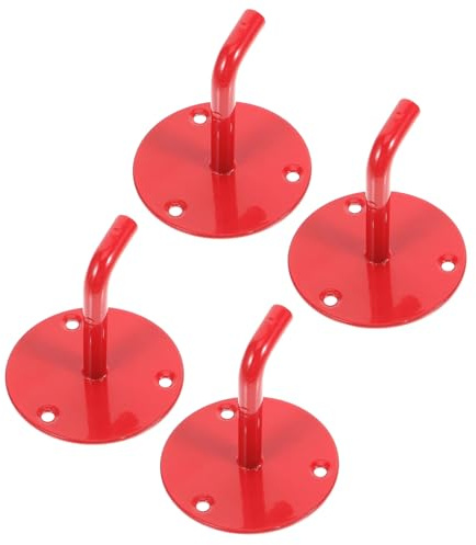 Holibanna Supporto a Muro in Ferro per Estintore Co2 2-9 Kg Set 4 Pezzi Staffe da Parete Gancio Fisso per Sicurezza Antincendio Domestica e Industriale