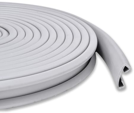ZENVOKE 10 Meter Dichtstreifen Für Treppengeländer, Staubdichter PVC Handlauf Schutz Schutzhülle für Treppengeländer Innentreppen Schutz für Zuhause und Wohnung