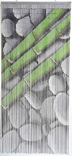 Türvorhang mit Perlen, Bambus, für Innen- und Außenbereiche, Eingangstür, Tür innen, Türfenster, 90 x 200 cm, mehrere Modelle zur Auswahl, von madeinnature® Modèle 7 Soleil du sud
