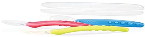 Nuby Id5555 Silikonlöffel mit Hygieneetui