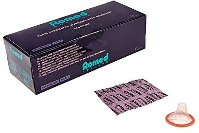 Romed Kondome mit Gleitsubstanz und Reservoir Latex (Kaufmenge: 48 x 3 = 144 Stück)