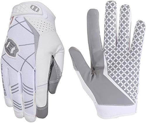 Seibertron Pro 3.0 Elite ultra-stick sport mottagare handske amerikansk fotbollshandskar White Adult XS