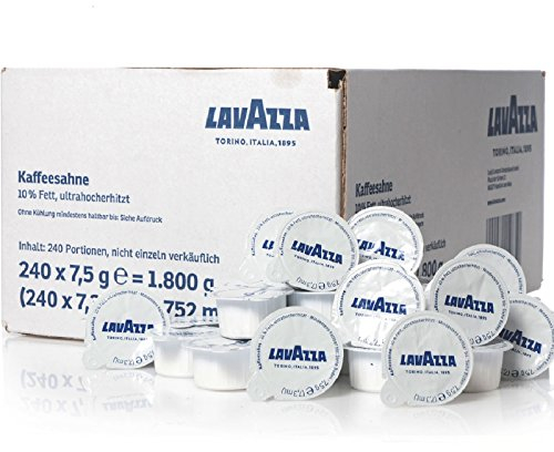 Lavazza Kaffeesahne Portionsmilch 240 x 7,5g Tassenportionen 10% Fett