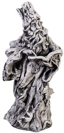 gartendekoparadies.de Figure de Pierre Massive GNOME de la forêt Esprit de la Nature Arbre Magicien en Pierre reconstituée, résistant au Gel