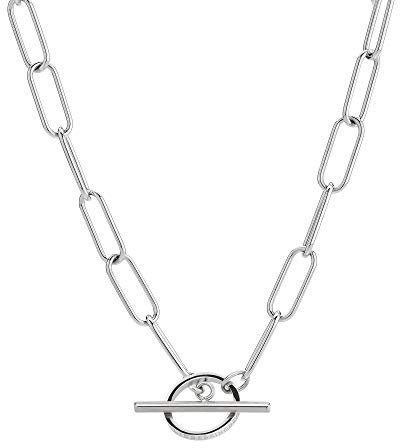 LIEBESKIND Damen Collier Edelstahl (Silber)