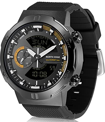 Reloj Deportivo Digital para Hombre Reloj de Pulsera electrónico Militar Resistente al Agua Relojes de Doble Pantalla con Alarma Retroiluminación LED Cronómetro para Correr Senderismo Natación