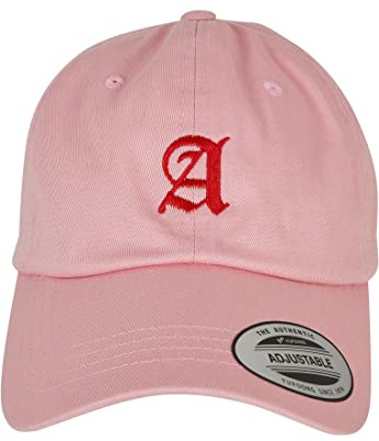 Mister Tee Unisex Letter Pink Low Profile Cap