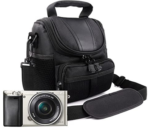 Hosoncovy Micro Digital Camera Storage Bag Travel Case Single Shoulder Camera Bag Camera Case Photography Bag for Canon Nikon Sony SLR DSLR Small Micro Cameras
