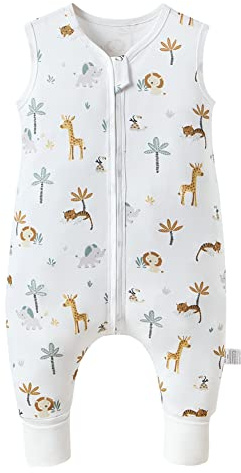 Fairy Baby Kleinkind Schlafsack mit Füßen 0,5 Tog Sleeveless Baby Schlafsack mit Bein Walking Sommer Wearable Decke für Mädchen Jungen