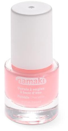 Namaki Bio Nagellack für Kinder | Wasserbasiert | Abziehbarer Nagellack Peel-off-Formel | Trocknet schnell | Farbe 38 Candy Pink | 7,5 ml