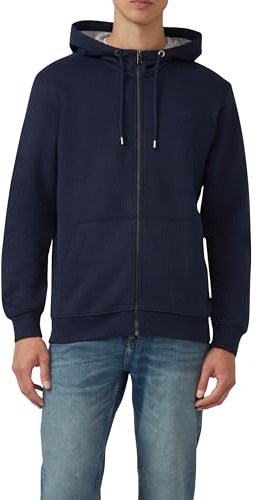 s.Oliver Sweatshirt-Jacke mit Kapuze und Logo