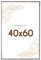 Wackadoo Bilderrahmen 40x60 Silber Fotowand Fotorahmen mit Glasscheibe Kunststoff Picture frame Posterrahmen
