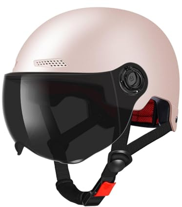 Adults Helmet with Goggle Helmet for Men Women Cycling Scooter Helmets with Removable Sun Visor Adjustable Size
