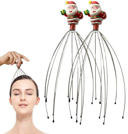 Rascador de cabeza - Masajeador de cosquillas en la cabeza, Masajeador de cabeza de alambre | Garra de masaje de cabeza ajustable para vacaciones, batidor de cabeza portátil, rascador de masaje de cab