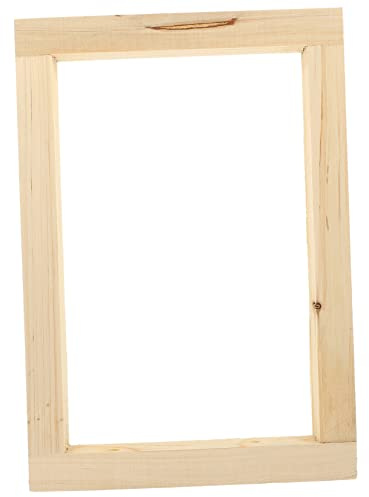 SEWOART Telaio in Legno per Stampa Serigrafica Rete di Dimensioni Ottimali, Facile da Usare e Stabile, per Banner e Tessuti