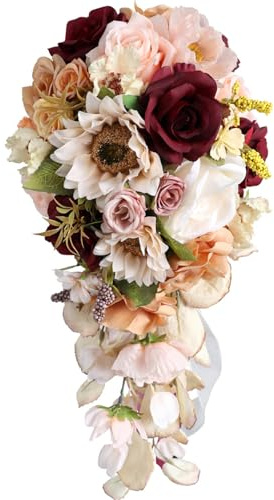 Bouquet da sposa simulazione rosa sposa bouquet matrimonio decorazione cerimonia anniversario