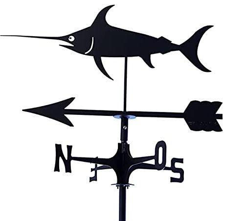 Generic Wetterfahne, Fisch Metall Vintage Für Hohlwind Richtung Für Garten Dach Paddock Im Freien Für (Art 2)