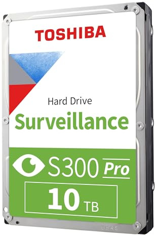 Toshiba S300 PRO 10TB Security HDD – 7200RPM, 512MB Cache, MD10ADA10TV